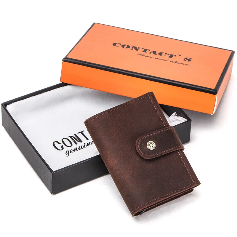 Mini Wallet Men Automatic Aluminium Box RFID Blocking