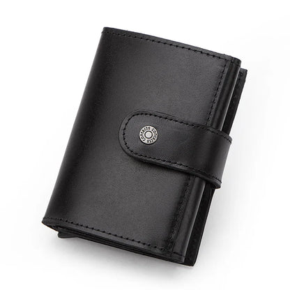 Mini Wallet Men Automatic Aluminium Box RFID Blocking