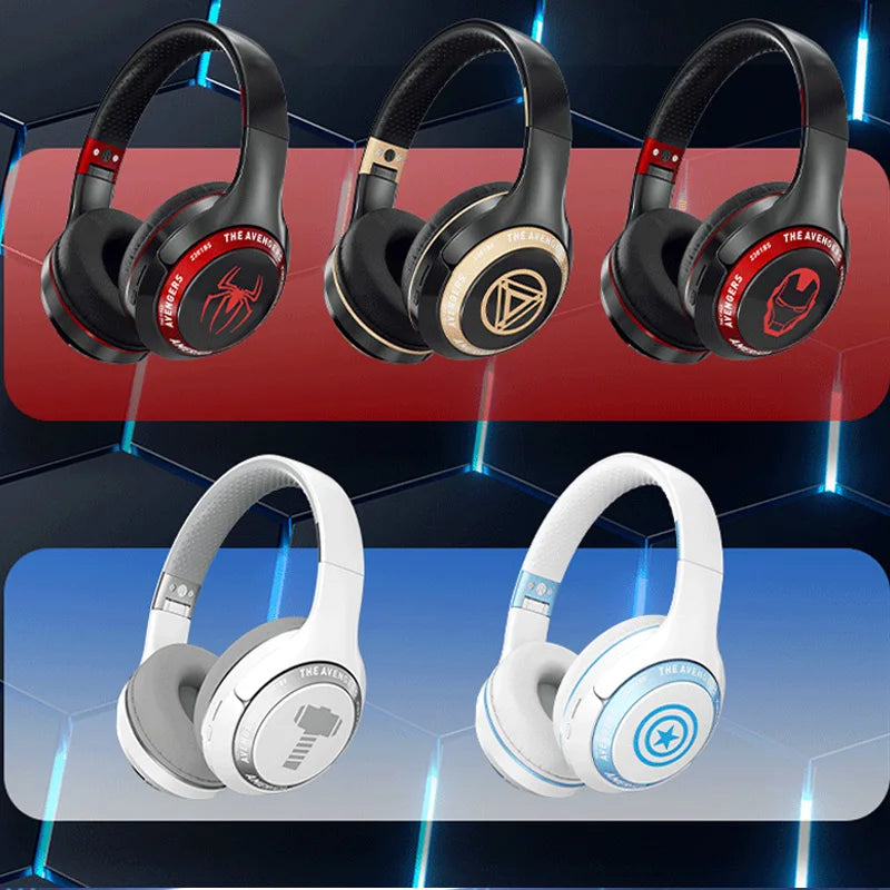 Bluetooth Headphones MARVEL Noise Cancellation HIFI Stereo Gaming Headset