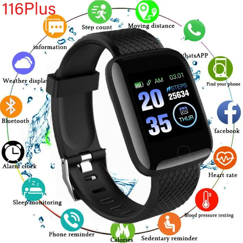 Smartwatch Bracelet Waterproof blood pressure-Sleep-Heart Rate Monitor