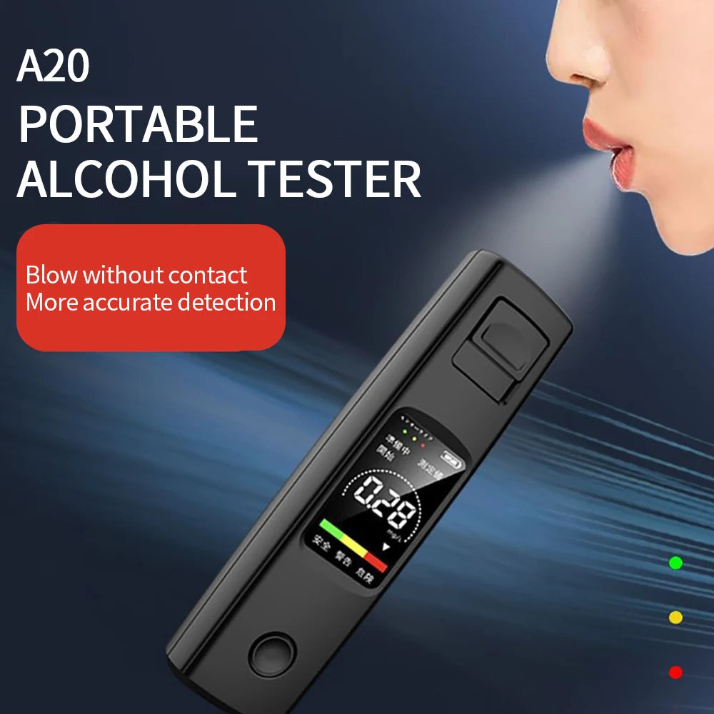 Alcohol Tester Professional A20 With LED Display Dual Mode Switch