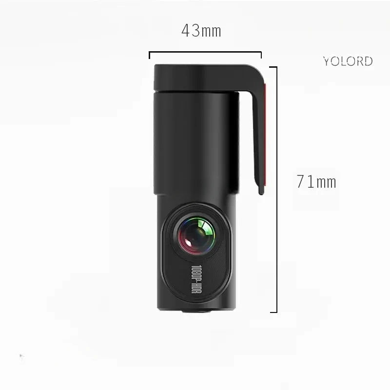 Dash Cam mini - 1.0 Inch Dashcam 360°Rotating Cam HD With WiFi 1080P ADAS Driving Assistance USB