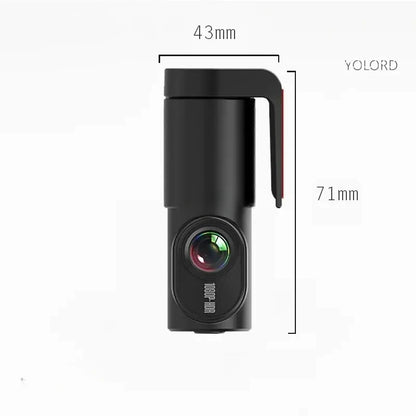 Dash Cam mini - 1.0 Inch Dashcam 360°Rotating Cam HD With WiFi 1080P ADAS Driving Assistance USB