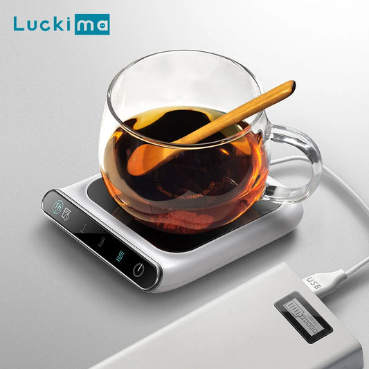 LUCKIMA New Potable USB Coffee Mug Cup Warmer 3 Temperature Settings