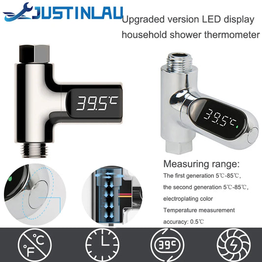 LED Display Household Water Shower Thermometer