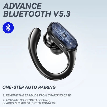 Wireless Earphone Bluetooth LENOVO - XT80 Sports Touch With Mic Noise Reduction Waterproof