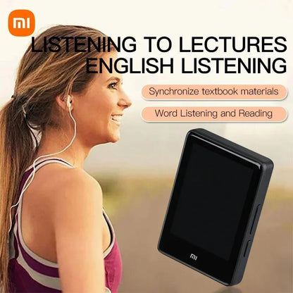 MP4 XIAOMI - S18 Bluetooth Player 2.4 Inch Touch Screen Portable HiFi Stereo Music E-book Learning MP3 Walkman Built-in Speaker