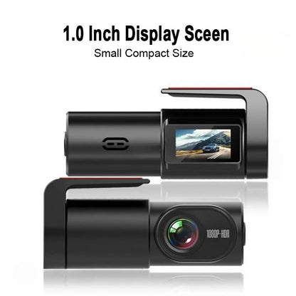 Dash Cam mini - 1.0 Inch Dashcam 360°Rotating Cam HD With WiFi 1080P ADAS Driving Assistance USB