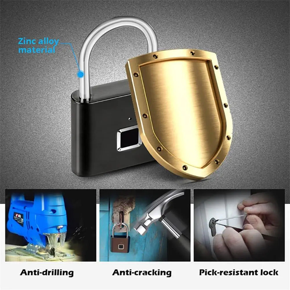 Fingerprint Padlock SY11 Ultra Light One Touch Open