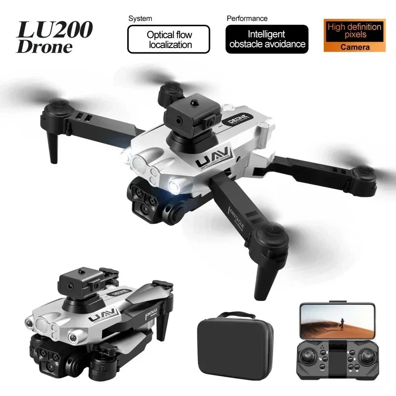 Drone - Lenovo LU200 Pro 8K GPS HD Aerial Photography Triple-camera Omnidirectional