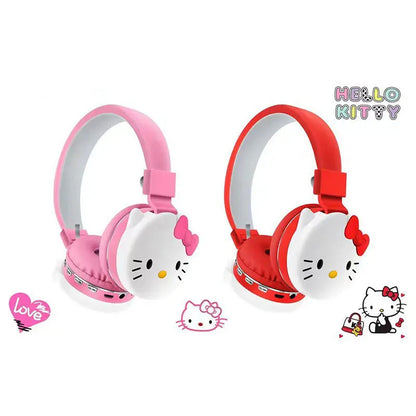 Bluetooth Headphones Hello Kitty Y2K Head Mounted New Wireless