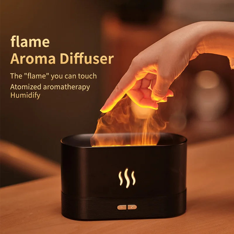 Aromatic Diffuser Household XIAOMI Humidifier Ultrasonic Essential Oil Color Changing Flame