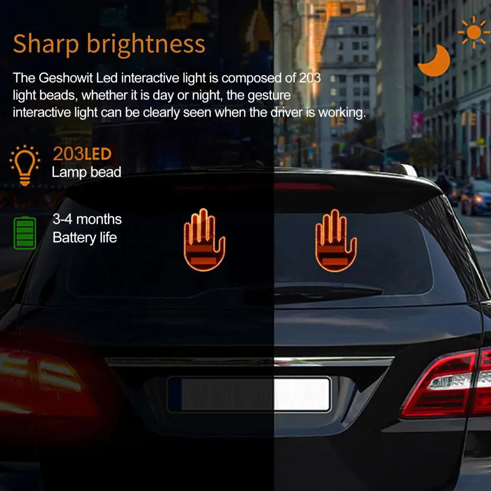 Car Gesture Light LED Car Indicator With Remote Control