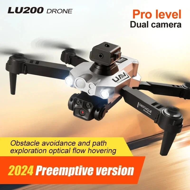 Drone - Lenovo LU200 Pro 8K GPS HD Aerial Photography Triple-camera Omnidirectional