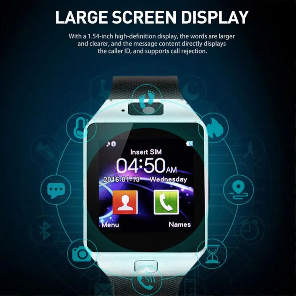 SmartWatch Fitness Tracker 1.56" HD Color Screen Bluetooth Smartwatch Extra-Long Battery