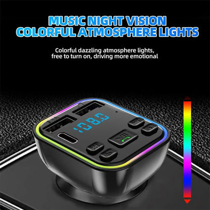 Car Wireless Audio Transmitter version G38 LED Backlit Dual USB