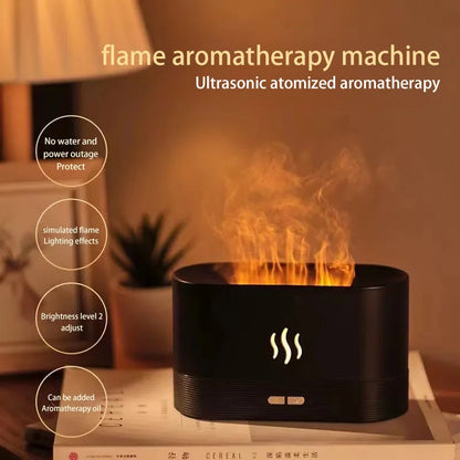 Aromatic Diffuser Household XIAOMI Humidifier Ultrasonic Essential Oil Color Changing Flame