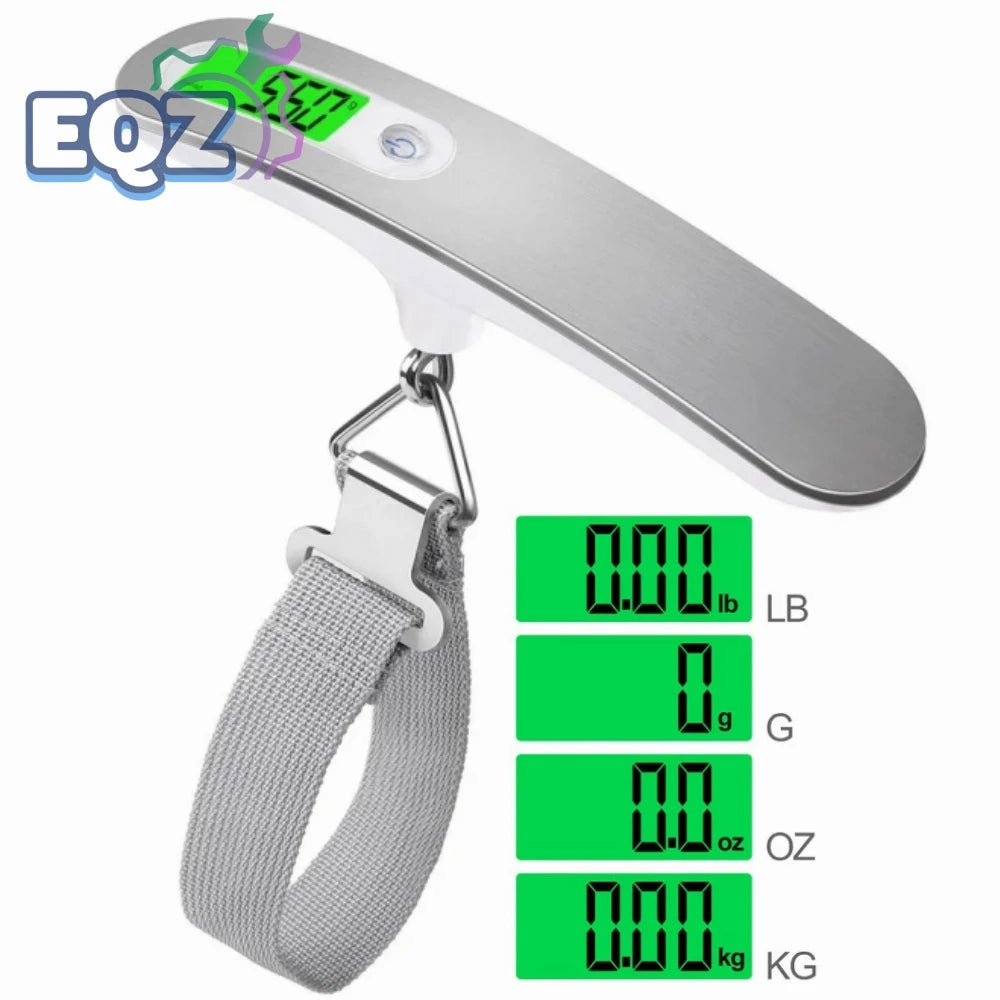 Digital Luggage Scale 50kg X 10g LCD Portable Electronic Scale Weight Balance Suitcase Travel Bag Hanging Steelyard Hook Scale