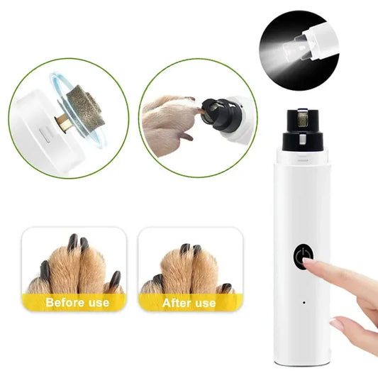 Electric Dog Nail Clippers for Dog Nail USB Charging LED Light