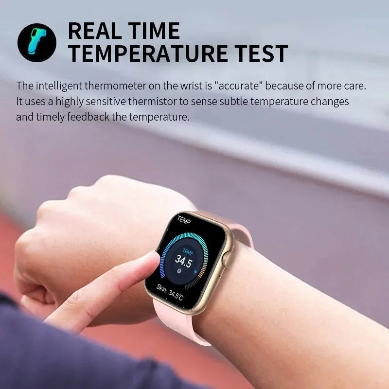 Smartwatch LIGE Bluetooth Call Body Temperature Monitoring Waterproof