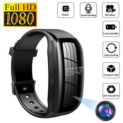 Smartwatch 8-256GB Video Mini Camera Watch Audio Voice Recorder Bracelet USB Flash Driver Dictaphone Noise Reduce