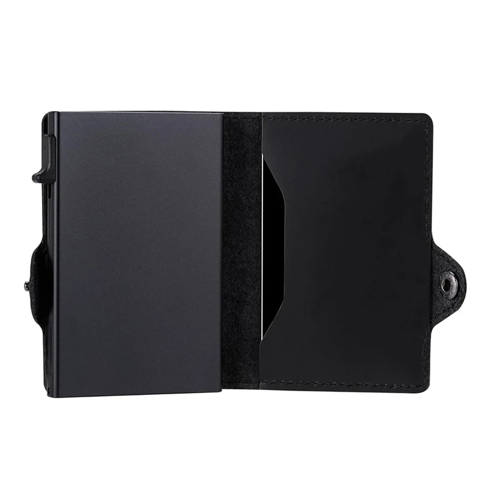 Mini Wallet Genuine Leather Rfid Blocking Credit Card