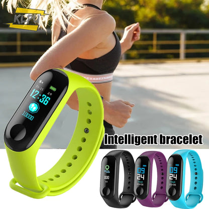 Smartwatch Digital Watch Bracelet with Heart Rate Monitoring Running Pedometer Colour Counter Health Sport Tracker