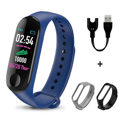 Smartwatch Digital Watch Bracelet with Heart Rate Monitoring Running Pedometer Colour Counter Health Sport Tracker