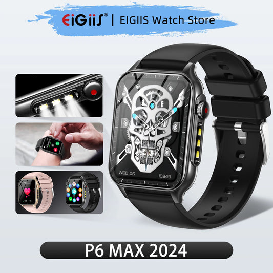 SmartWatch version P6 Max 1.96" HD Large Screen Call Fashion Sports Men Watches