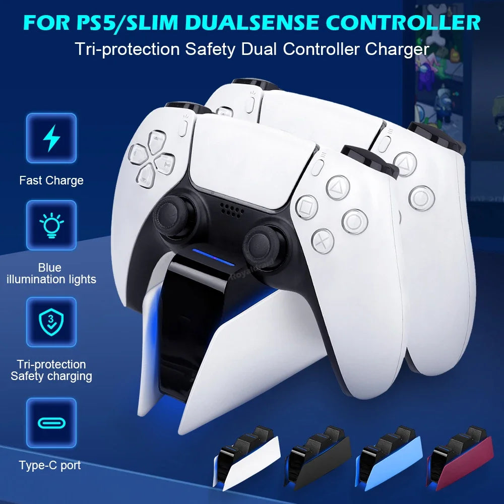 PS5 Controller Charging Station Fast Charger DualSens