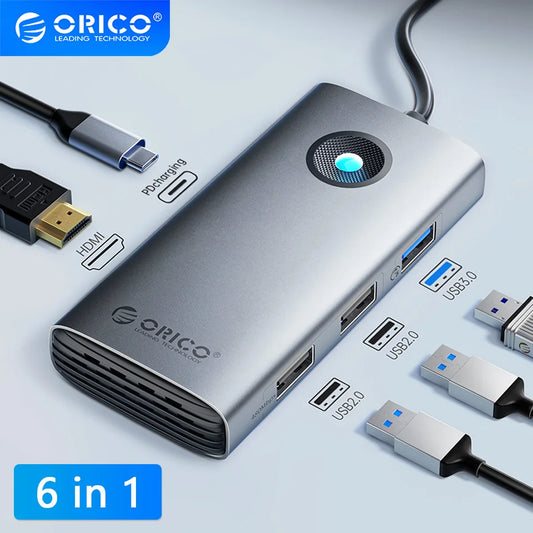 Docking Station USB 3.0 Hub Type C Splitter Adapter Multi Ports HDMI 4K