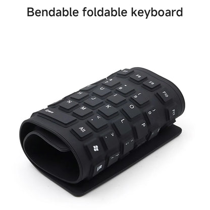 Keyboard Mini Portable 85 Keys Flexible Waterproof Soft Silicone Gaming