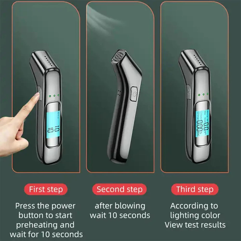 Alcohol Tester Professional No Contact - Accuracy Drunk Driving Test