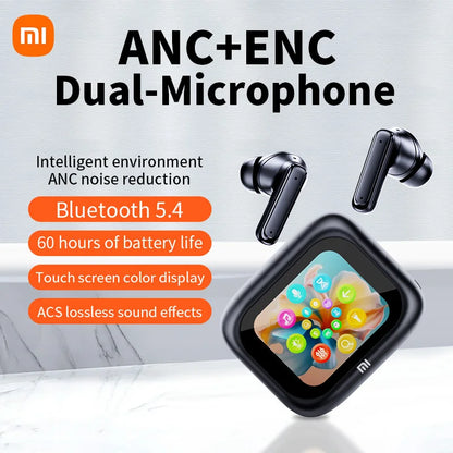 Wireless earphones bluetooth XIAOMI - New Full In Touch Screen Headphone ANC E18 Pro Bluetooth5.4 Noise Cancelling Earphone Wireless InEar ENC Earbuds With Mic