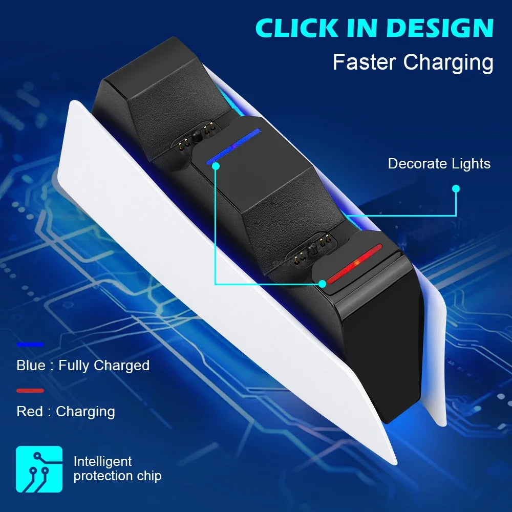 PS5 Controller Charging Station Fast Charger DualSens