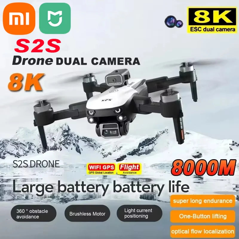 Drone - Xiaomi S2S 8K 5G GPS Profesional HD Aerial Photography Dual-Camera