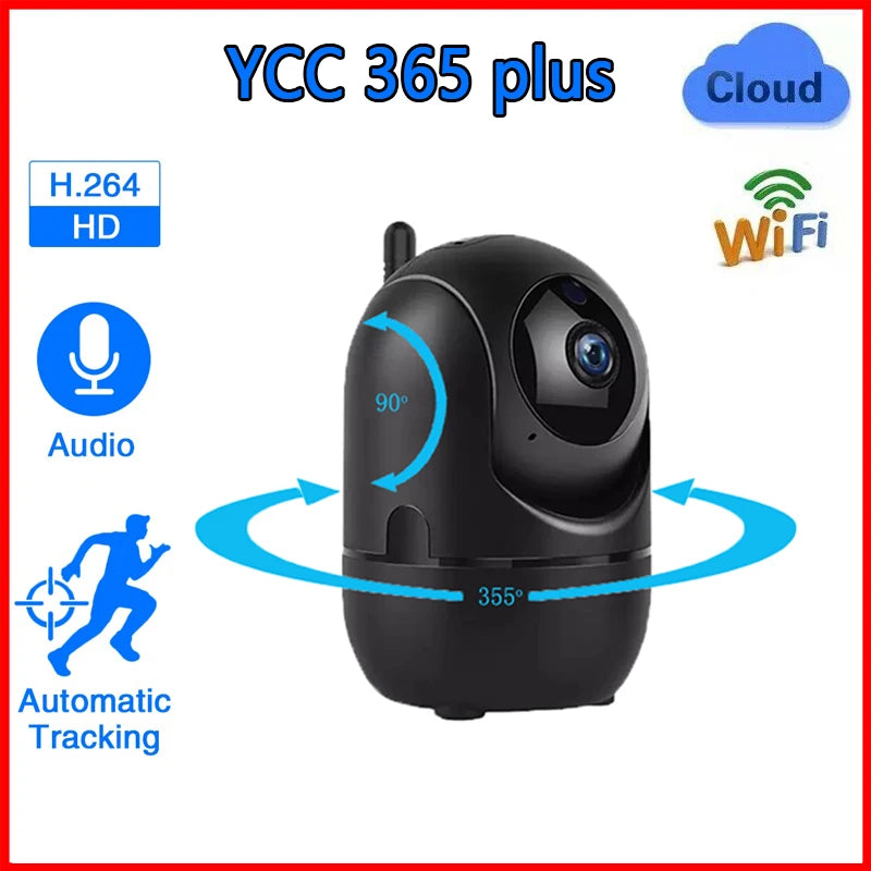 Camera Video Surveillance WiFi version Ycc365 HD 1080P Automatic Tracking Infrared