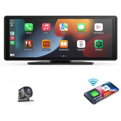 Car Screen Universal, Wireless with Carplay Android Auto, Car Touchscreen