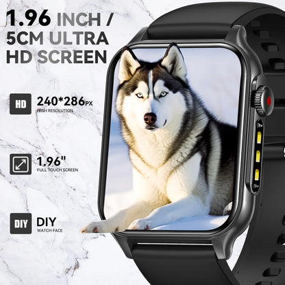 SmartWatch version P6 Max 1.96" HD Large Screen Call Fashion Sports Men Watches